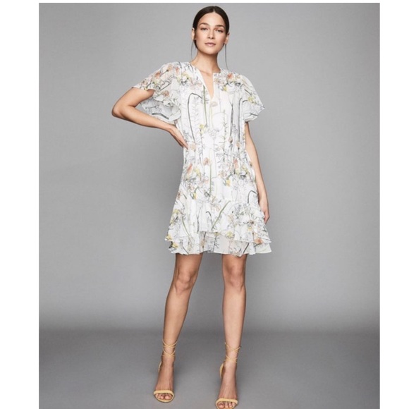 Reiss Dresses & Skirts - Reiss Juno Floral Printed Mini Dress Size 0